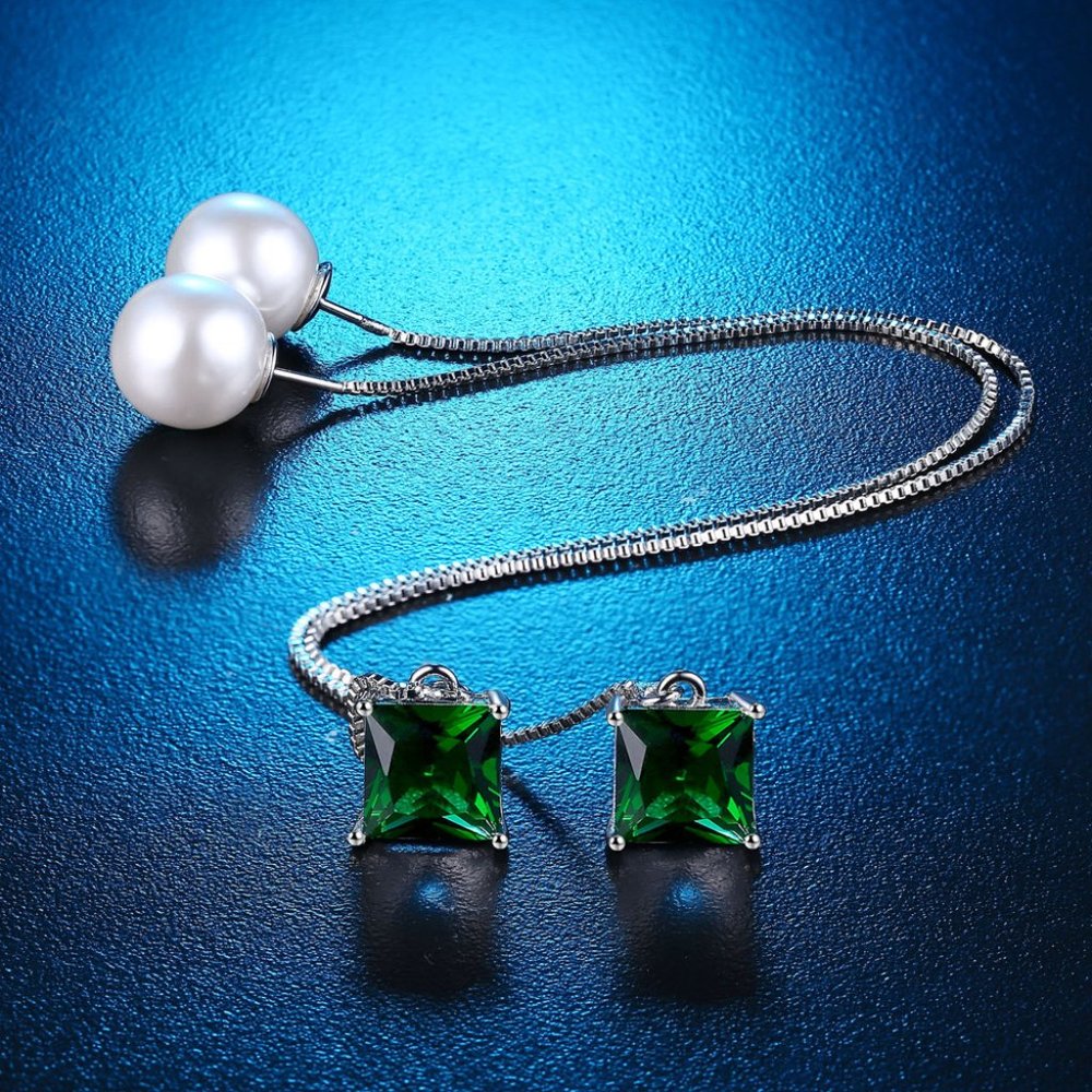 Tassel And Fresh Water Pearl Earrings 925 Sterling